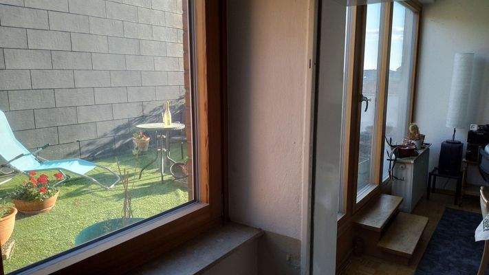 Ausblick auf Dachterrasse