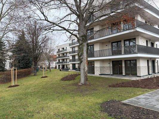 Blick in den Gartenbereich