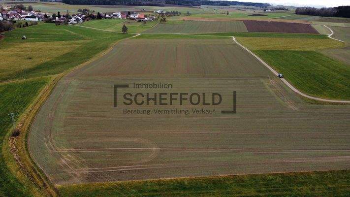 Ackerfläche Luftbildaufnahme