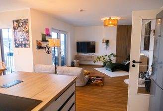 Kueche Blick Wohnzimmer