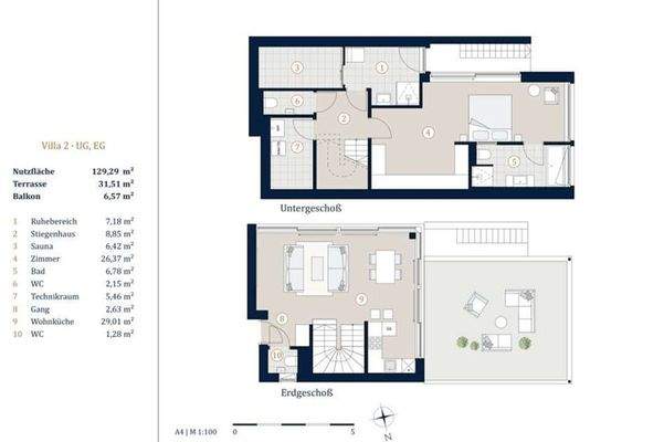 Untergeschoss & Erdgeschoss