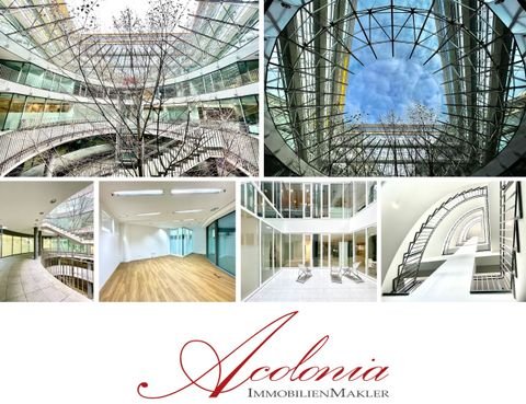 Acolonia Immobilienmakler: Gläsern und Besonders: Gewerbefläche im Rundbau im Mediapark