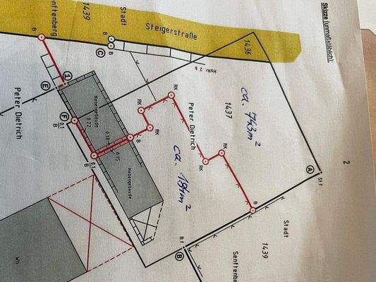 Vermessungsgrundstücksskizze