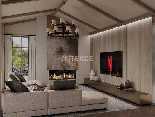 Detached Single-Floor Villas with Pool in İzmir