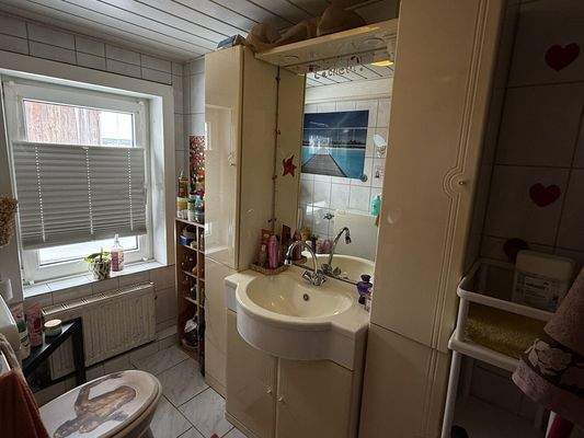 Bad mit Dusche und WC