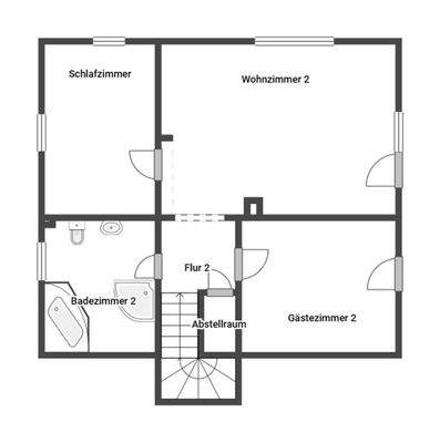 Grundriss Skizze 1.OG