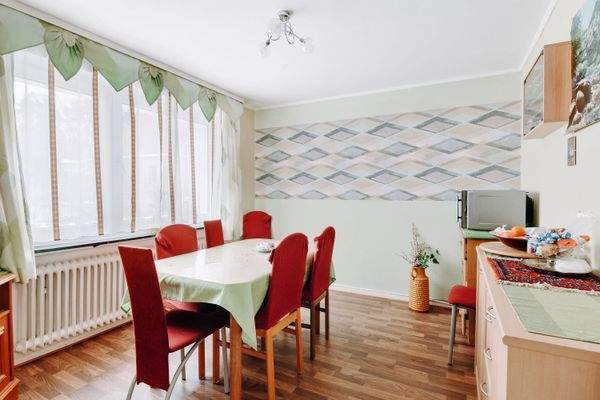 Essbereich in der Erdgeschosswohnung