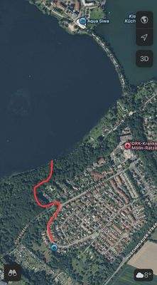 Fußweg zum Badesteg