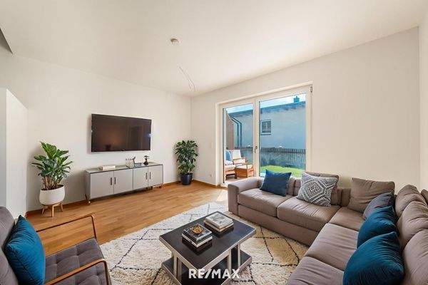 Virtuelles Staging Wohnzimmer