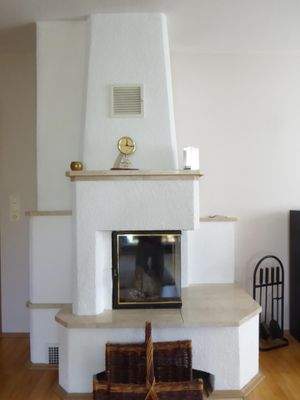 Kaminofen im Wohnzimmer