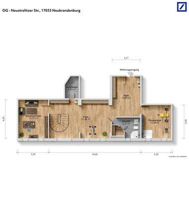 Grundriss untere Wohnebene