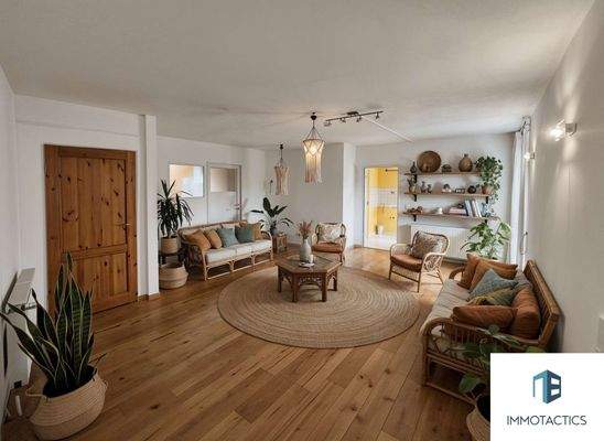 Wohnzimmer EG Haus 1 - (KI generiert)