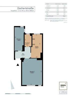 Mustergrundriss, Bad nur mit Dusche!