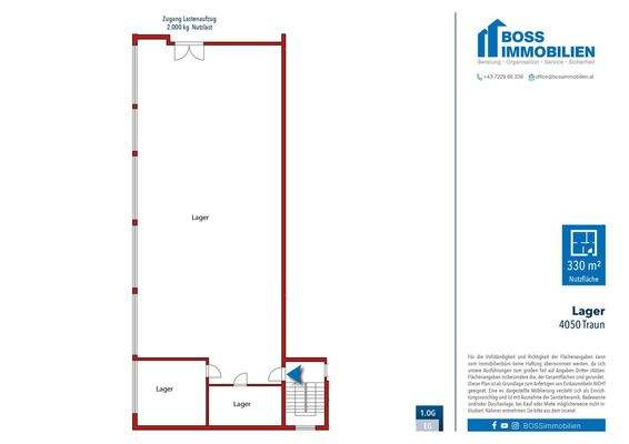Grundriss Lager Traun