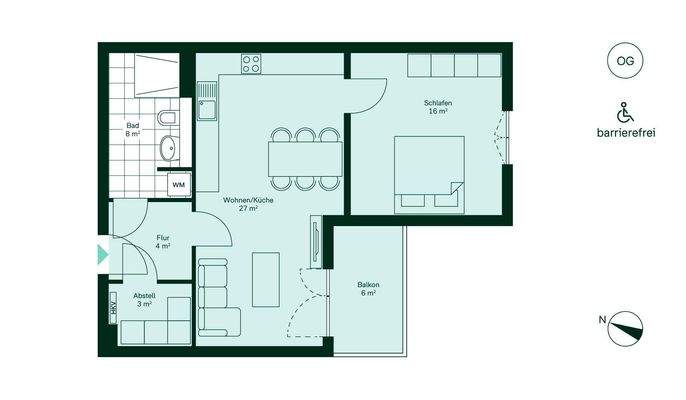 Grundriss der Eigentumswohnung
