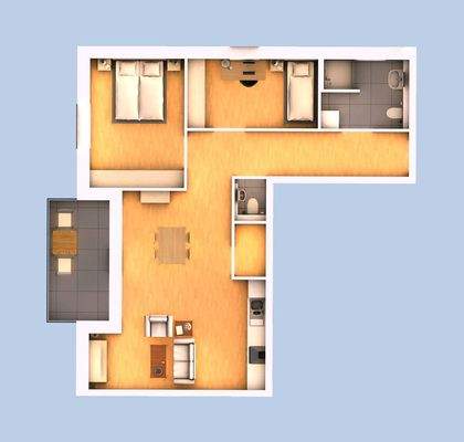 3D Ansicht Wohnung 08