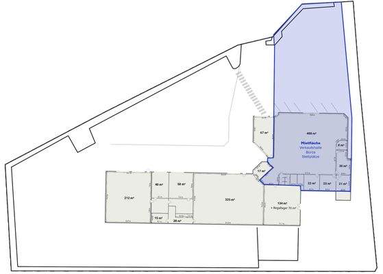 Fläche-Verkaufshalle-Stellplätze