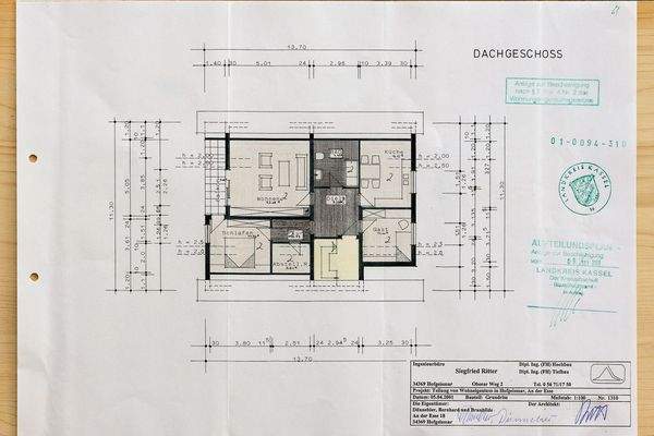 Grundriss Dachgeschoss