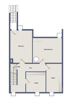Grundriss-Skizze Beispiel Keller