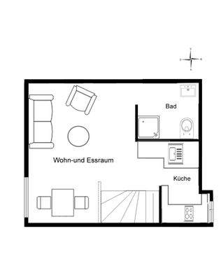 Obergeschoss (Grundriss nicht maßstabsgerecht)