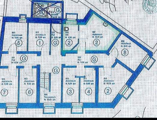 KG - Kellerräume gekennzeichnet