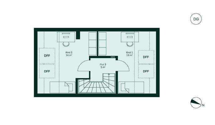 Ausgebautes Dachgeschoss bietet zusätzlichen Platz