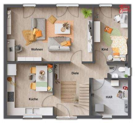 Grundriss EG zusätzl. Zimmer