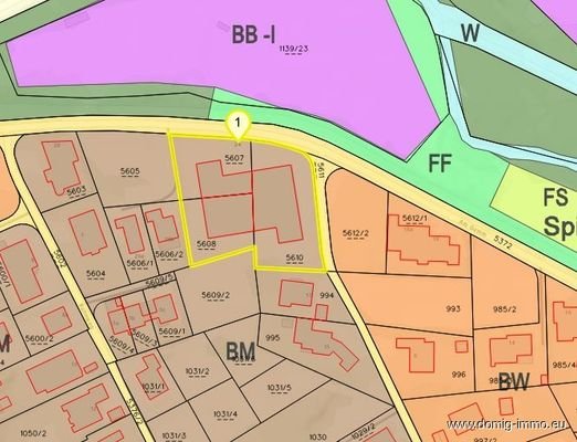Lageplan Widmungsplan