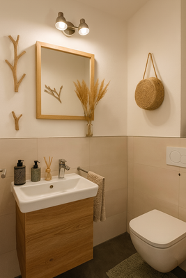 Gästebad - beispielhafte Einrichtung mit KI erstellt