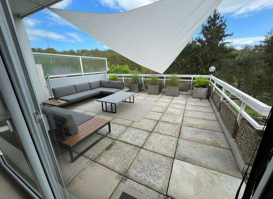 Dachterrasse im Sommer