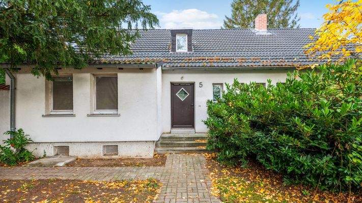 Vorderansicht des Hauses