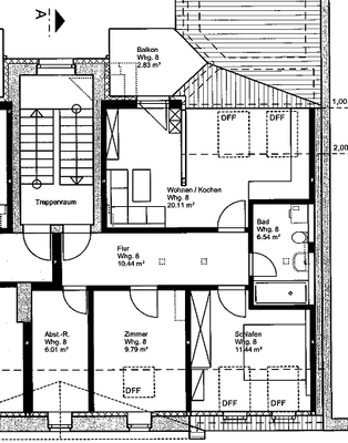 Grundriß Wohnung