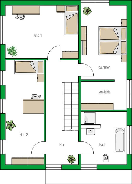 Grundriss Obergeschoss