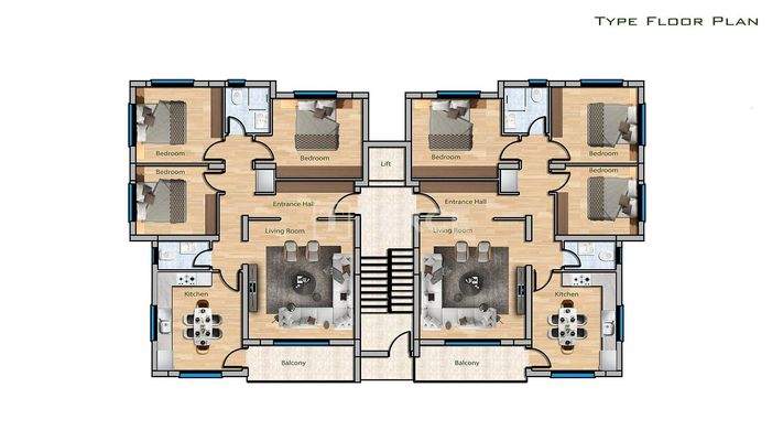 Apartments for Sale Near the Sea and Amenities in Gazimağusa