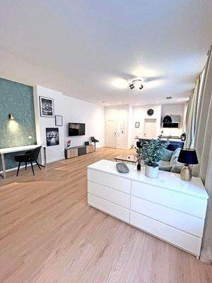 Blick vom Eingang Richtung Wohnbereich