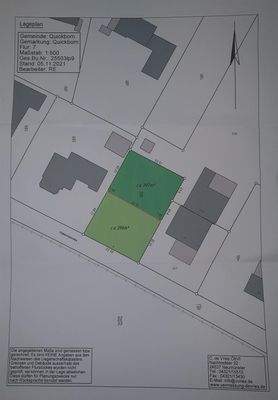 Flurkarte nach Vermessung