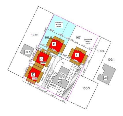 Lageplan (Bebauung Beispiel)