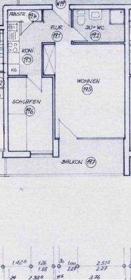 Grundriss der Wohnung