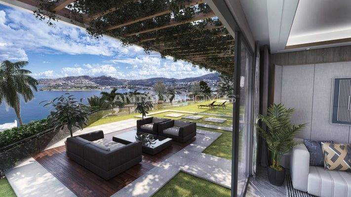 Furnished Apartments in a Beachfront Complex in Yalikavak Bodrum