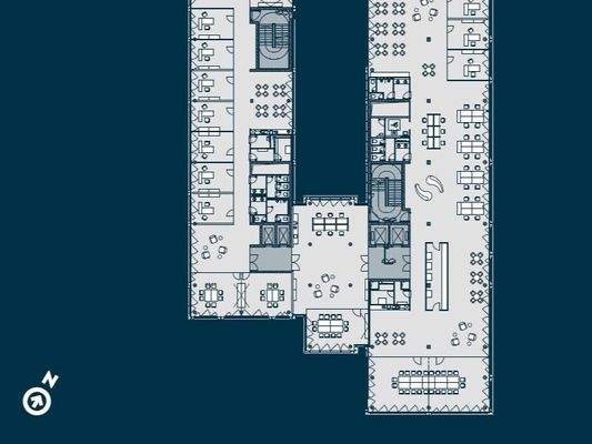 Grundrissabschnitt ca. 1.426 m² (Aufteilungsbeispiel)