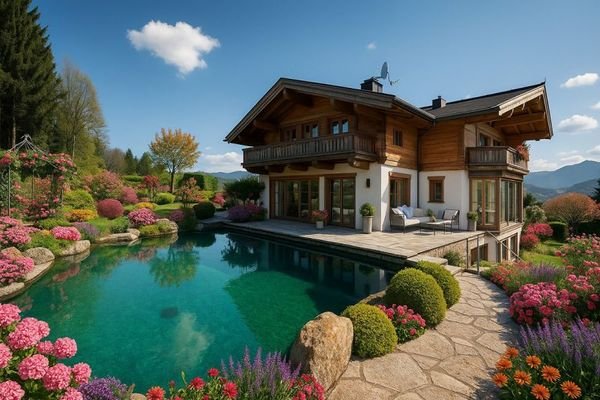 V1 Alpine Chalet mit