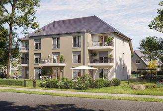 Haus B - Seeseite mit Balkonen