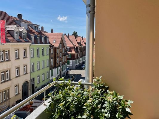 Blick vom Balkon