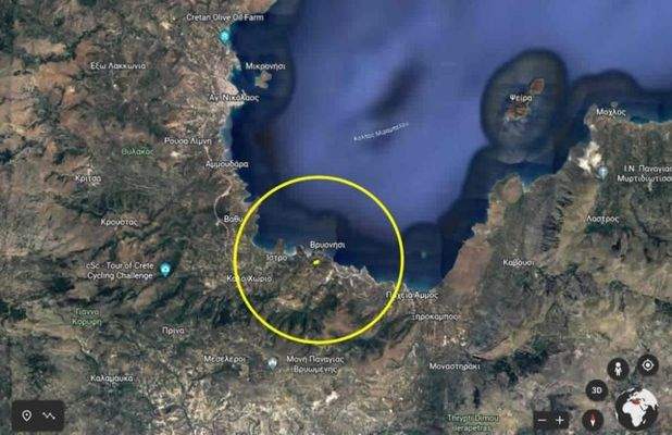 Kreta, Istro: Grundstück mit Meerblick zu verkaufen