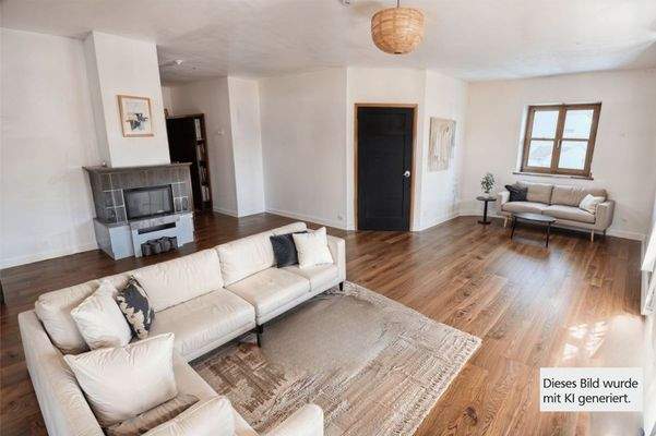 Wohn- Essbereich mit Beispiel KI