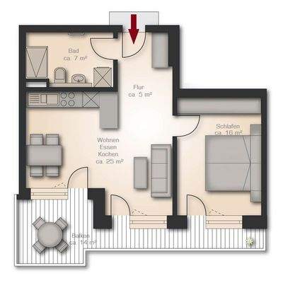 Grundriss | 5. Obergeschoss