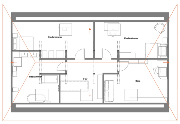Grundriss Option Dachgeschoss