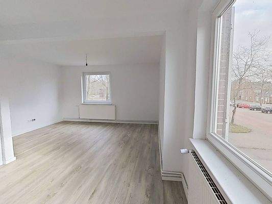 Ansicht II: Wohn- und Esszimmer