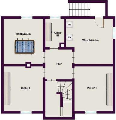 Untergeschoss Internet