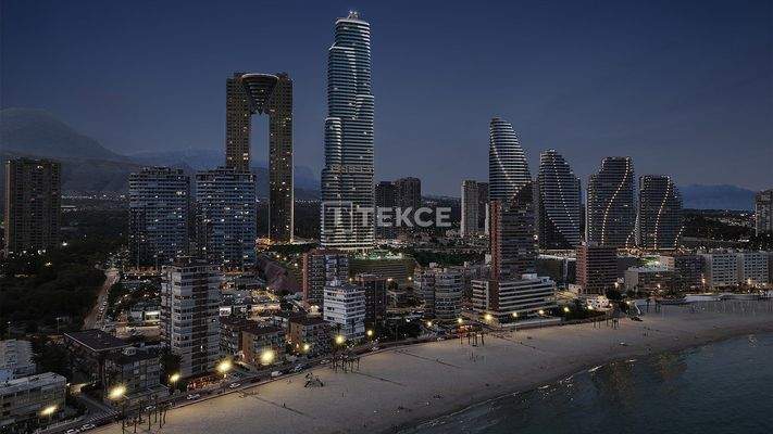 Luxury Seafront Apartments in Europe's Tallest Tower in Benidorm